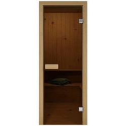 Дверь для сауны Doorwood 70x190 (бронза)