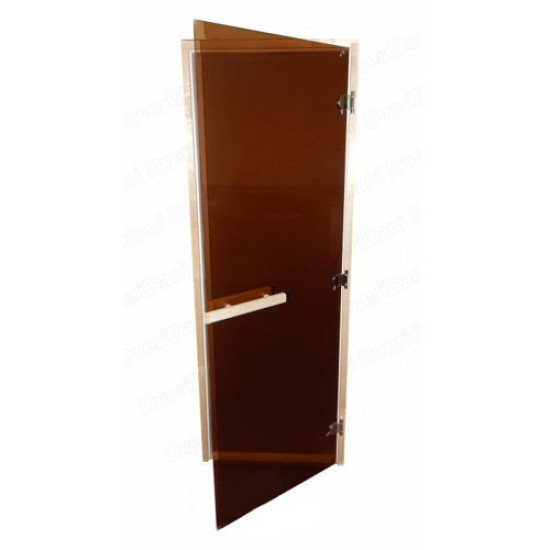 Дверь для сауны Doorwood 70x190 (бронза), коробка Осина Дверь для сауны Doorwood 70x190 (бронза), коробка Осина