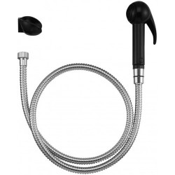 Гигиенический душ Jacob Delafon E75089-CP с держателем и шлангом черный