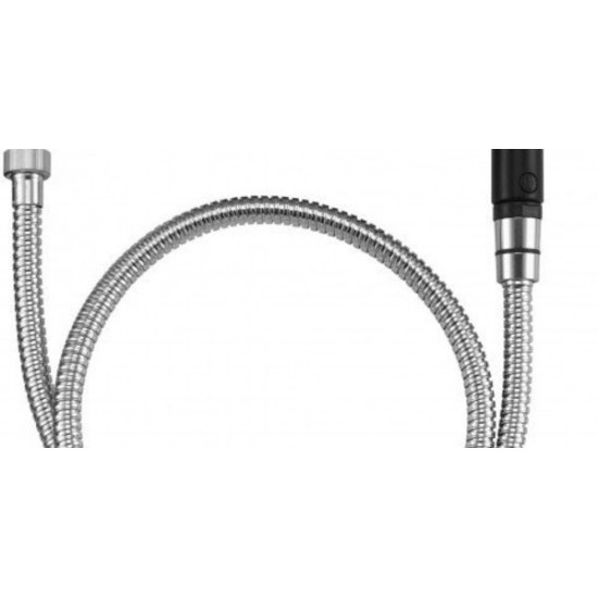 Гигиенический душ Jacob Delafon E75089-CP с держателем и шлангом черный Гигиенический душ Jacob Delafon E75089-CP с держателем и шлангом черный