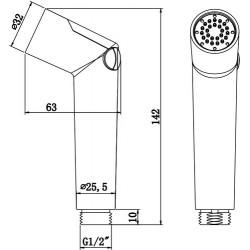 Гигиенический душ Lemark LM8046C со шлангом и держателем хром Гигиенический душ Lemark LM8046C со шлангом и держателем хром