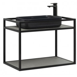 Консоль под умывальник Allen Brau Liberty 75 1.33001.BB черный браш подвесная