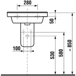 Полупьедестал для умывальника Laufen Pro S 8199510000001