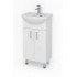 Тумба напольная Какса Лайт 55 с умывальником Исеть 55 белая