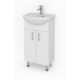Тумба напольная Какса Лайт 55 с умывальником Исеть 55 белая