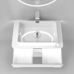 Тумба под умывальник Jorno Shine 75 белая Тумба под умывальник Jorno Shine 75 белая