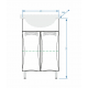 Тумба под умывальник Vako Бант 55 белый Тумба под умывальник Vako Бант 55 белый