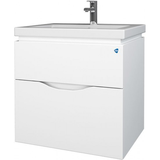 Тумба под умывальник АВН 60 Nola 86.01 подвесная белая