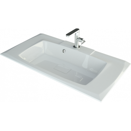 Умывальник Andrea Alex 1000 100x45 белый