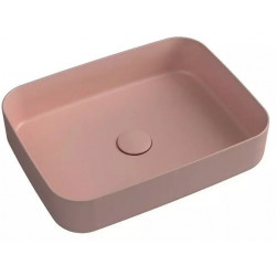 Умывальник накладной Isvea Infinity 50x36 лососевый матовый