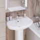 Умывальник пьедестальный Sanita Самарский 57 белый