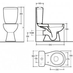 Унитаз напольный Керамин Позитано Инкоер 35,5x64 сиденье полипропилен Унитаз напольный Керамин Позитано Инкоер 35,5x64 сиденье полипропилен