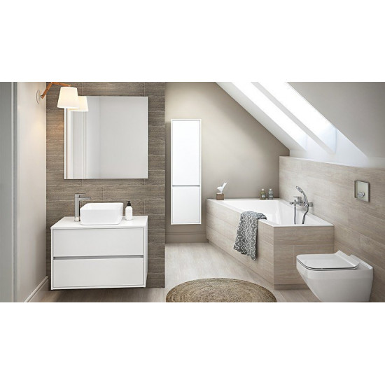 Ванна акриловая Cersanit Crea 160x100 / P-WA-CREA160-LNL (без ножек) левая