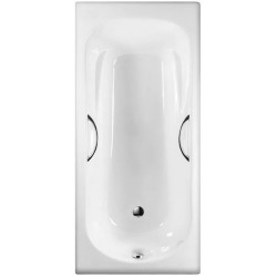 Ванна чугунная BYON B15 160x75 с ручками и ножками