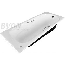 Ванна чугунная BYON B15 160x75 с ручками и ножками Ванна чугунная BYON B15 160x75 с ручками и ножками