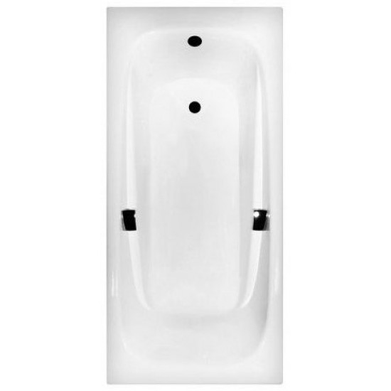 Ванна чугунная Byon Ide 180x85 с ножками и ручками белая