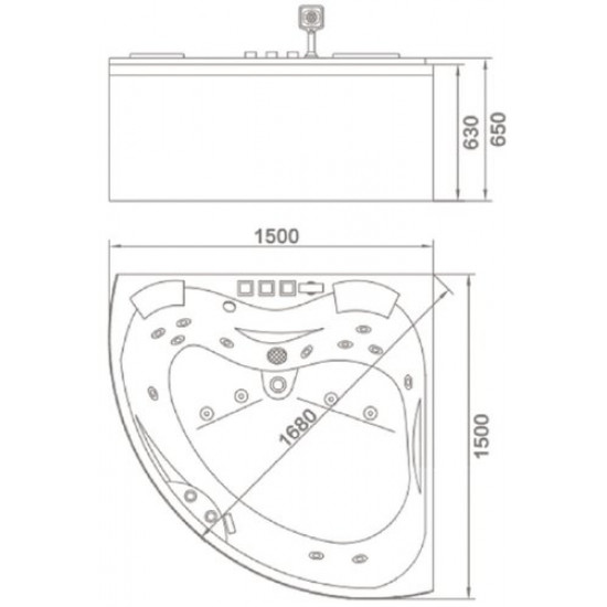 Ванна гидромассажная Orans BT-6012 X 150x150