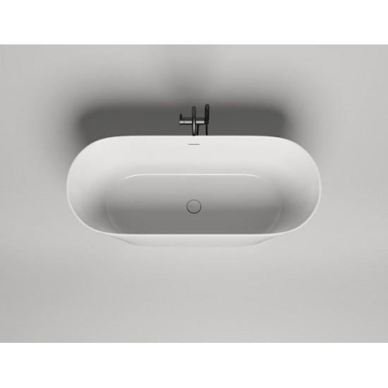 Ванна из искусственного камня Salini Mona 170x72 белый матовый