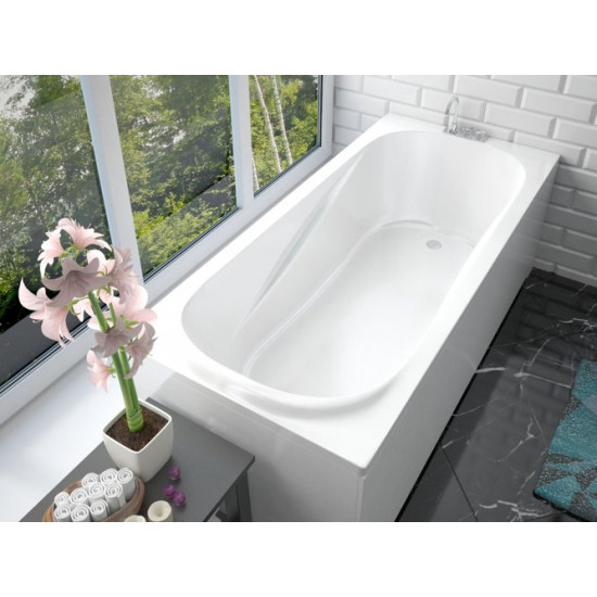 Ванна из искусственного камня Эстет Alfa 180 180x80  белый матовый