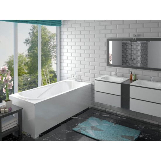 Ванна из искусственного камня Эстет Alfa 180 180x80  белый матовый