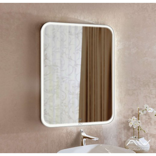 Зеркало Alavann Anna 80 с LED-подсветкой и сенсорным выключателем