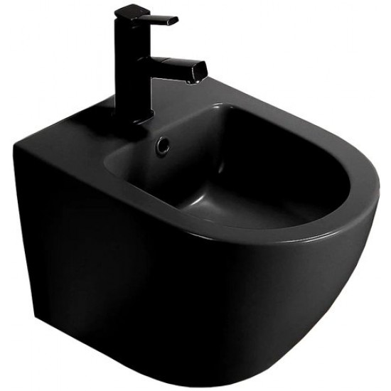 Биде подвесное CeramaLux 2342MB черное матовое