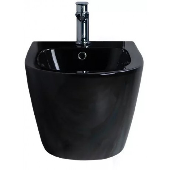 Биде подвесное GID BDP-96BL 37x48 черный глянцевый