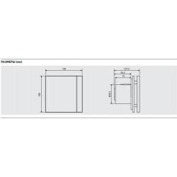 Бытовой  вентилятор Soler&Palau SILENT-100 CHZ DESIGN - 3C (датчик влажности+ таймер выключения)
