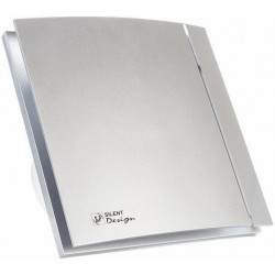 Бытовой  вентилятор Soler&Palau SILENT-100 CHZ Silver DESIGN - 3C  (датчик влажности+ таймер выключения)