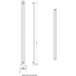 Дизайн-радиатор отопления Stinox Minori Design 10x180 белый глянец