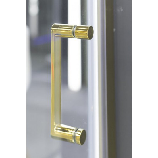 Душевая дверь Niagara NG-42-9AG 90x195 стекла прозрачные, профиль золото