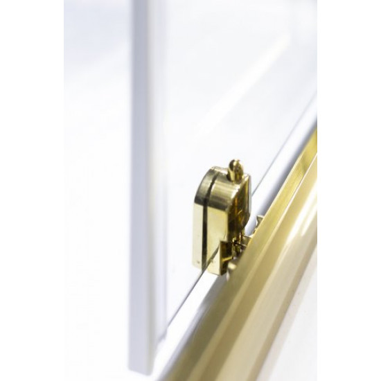 Душевая дверь Niagara NG-42-9AG 90x195 стекла прозрачные, профиль золото