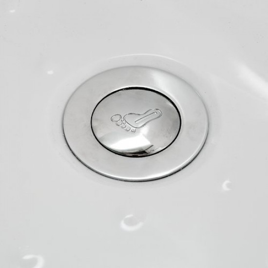 Душевая кабина Avacan EM4516LED+GM AVA N 160x85 с LED и гидромассажем, стекла матовые, профиль хром