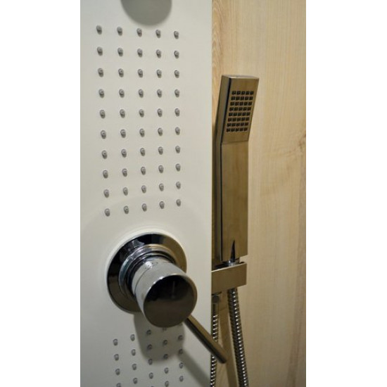 Душевая панель Leroy White Line spout (с набором воды) Душевая панель Leroy White Line spout (с набором воды)