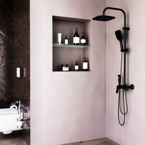 Душевая система Damixa Apollo DX220920300 черный матовый