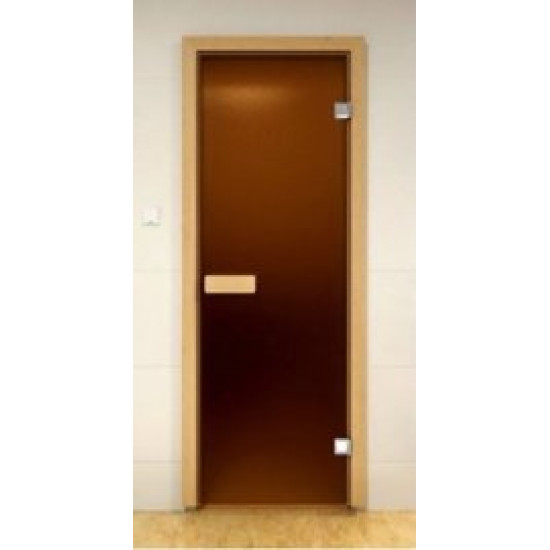 Дверь для сауны Doorwood 70x190 (бронза матовая) Дверь для сауны Doorwood 70x190 (бронза матовая)