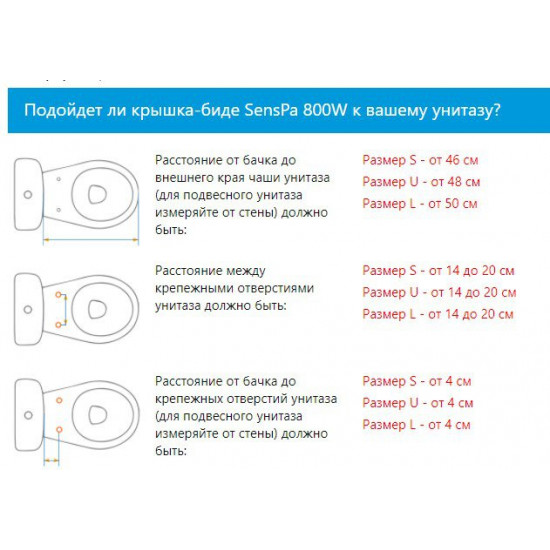 Электронная крышка-биде SensPa JK-800WL