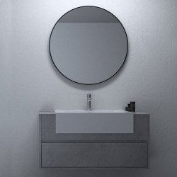 Комплект мебели Black&White Universe U903.1000-1 (тумба с умывальником и зеркало)