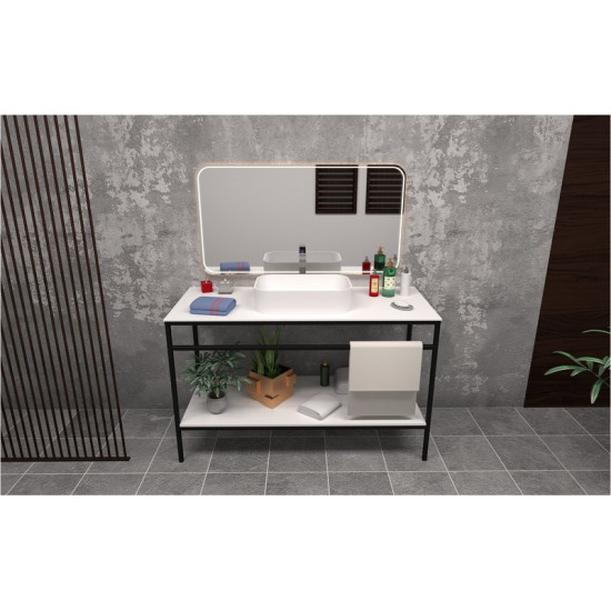 Консоль напольная Radostone Laura 100x49 черная