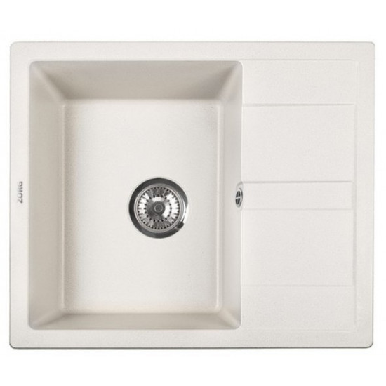 Кухонная мойка ZORG Apollo 65x50 белый камень