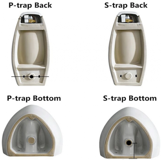 Писсуар Ceramalux Х546S 40x36 сенсорное управление, белый