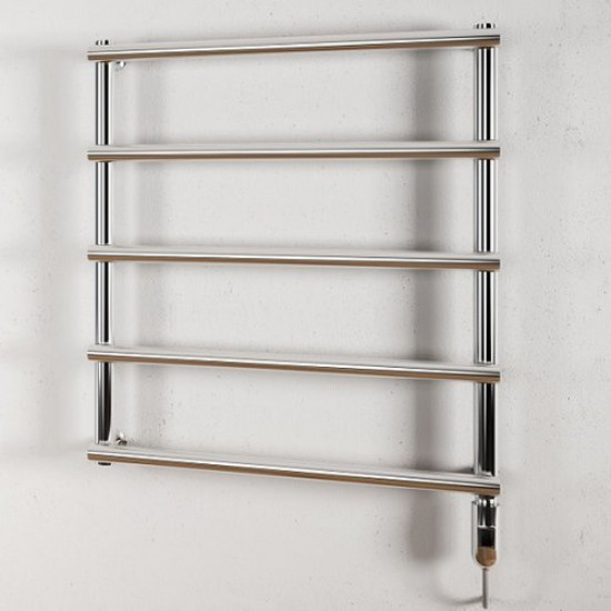 Полотенцесушитель электрический Cordivari Laura 53x74 (электрокомплект мануальный) полированная нержавеющая сталь