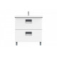 Тумба под  умывальник АВН 80 Сорренто 115.03 белый/серый