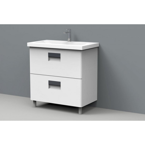 Тумба под  умывальник АВН 80 Сорренто 115.03 белый/серый