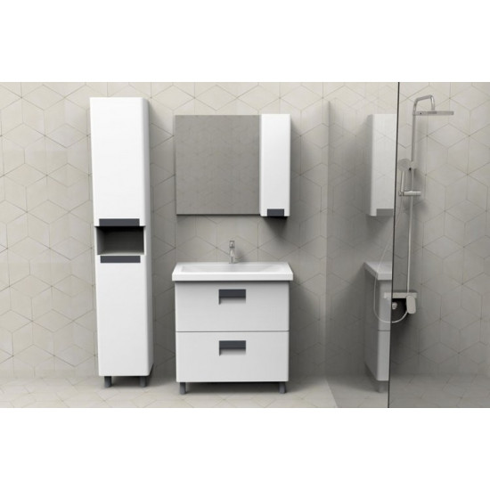 Тумба под  умывальник АВН 80 Сорренто 115.03 белый/серый