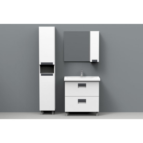 Тумба под  умывальник АВН 80 Сорренто 115.03 белый/серый