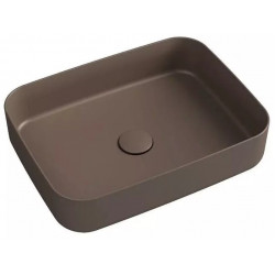 Умывальник накладной Isvea Infinity 50x36 коричневый матовый