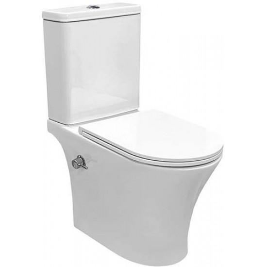 Унитаз напольный Roxen Urban Bidet 600190-01X белый SoftClose