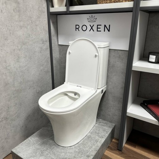 Унитаз напольный Roxen Urban Bidet 600190-01X белый SoftClose