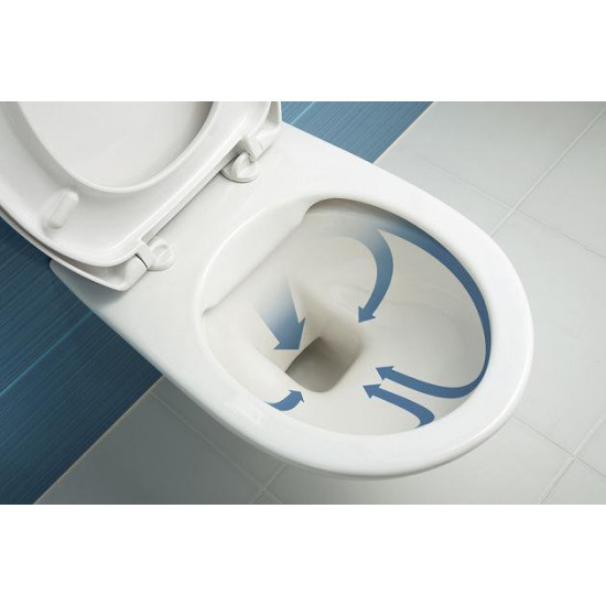 Унитаз подвесной Jika Dino Rimless 36x53 8213770000001 с пневмокрышкой